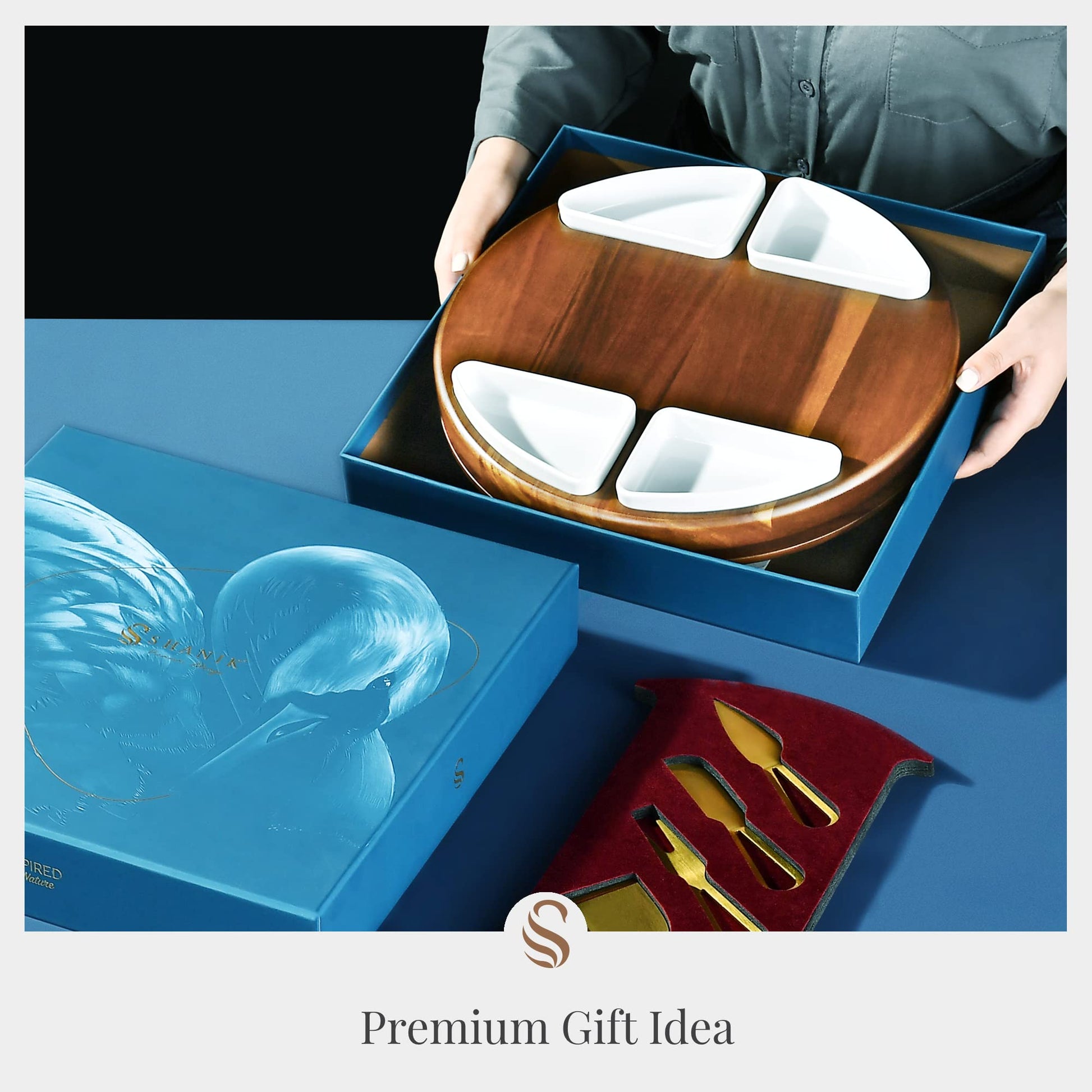 The Tribalist - Shanik: Premium Acacia Wood Cheese Board