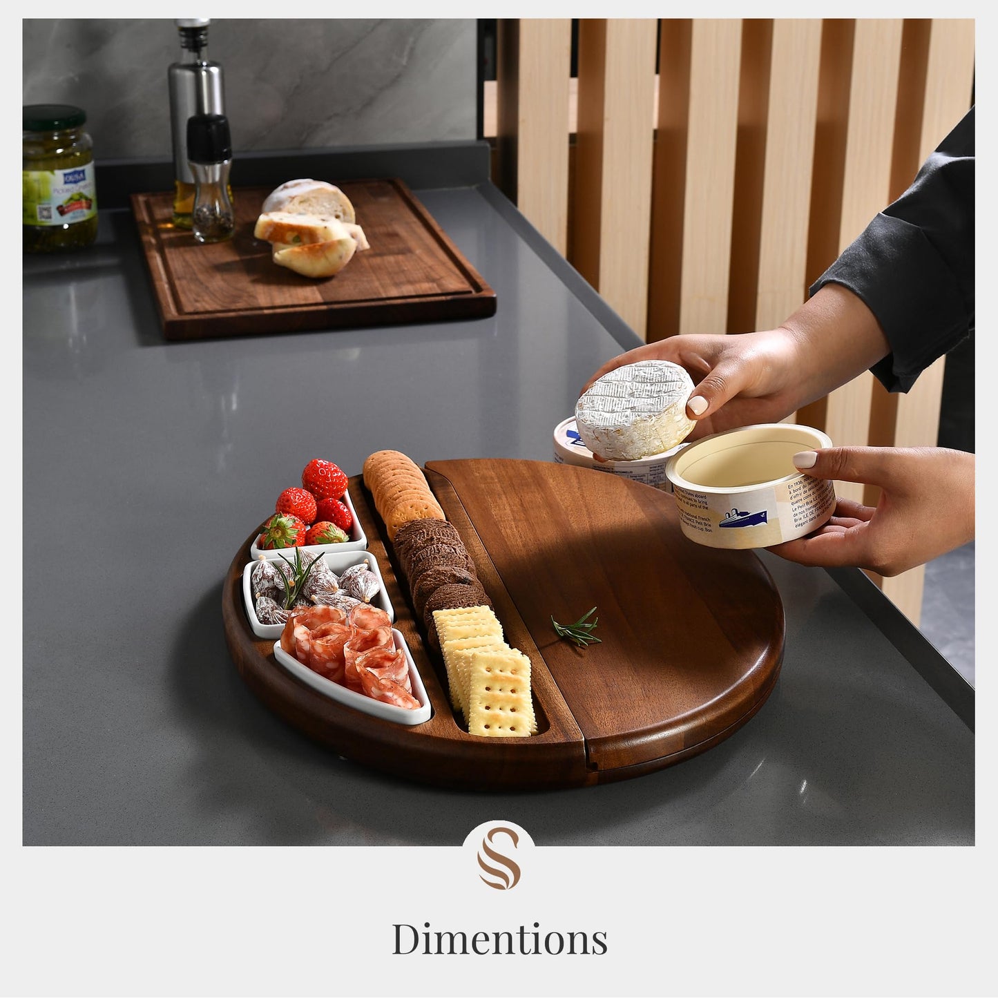 The Tribalist - Shanik: Premium Acacia Wood Cheese Board