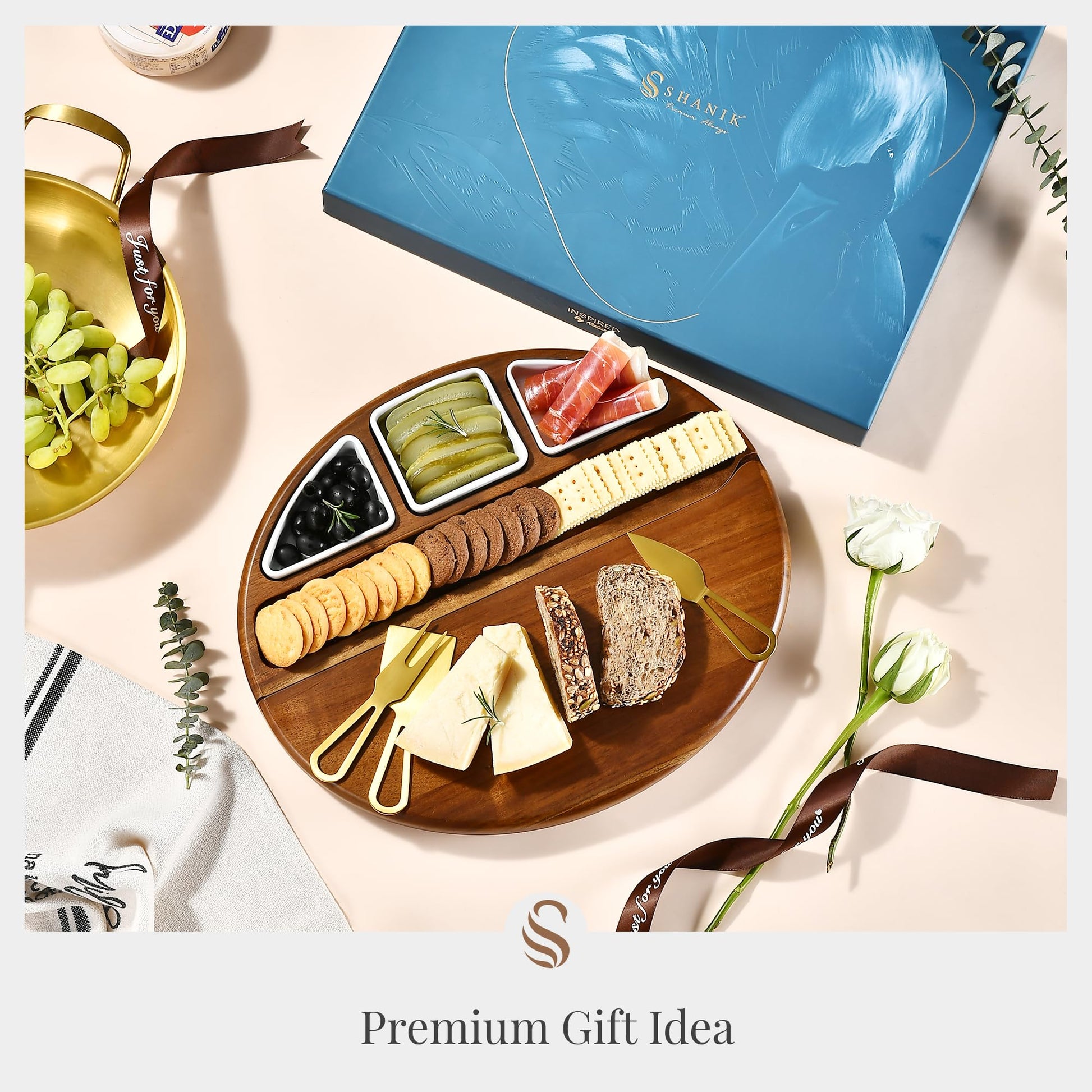 The Tribalist - Shanik: Premium Acacia Wood Cheese Board