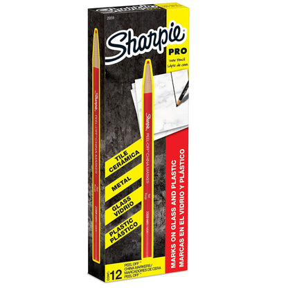 Sharpie Peel-Off Marker Grease Pencils (Box of 12) - The Tribalist