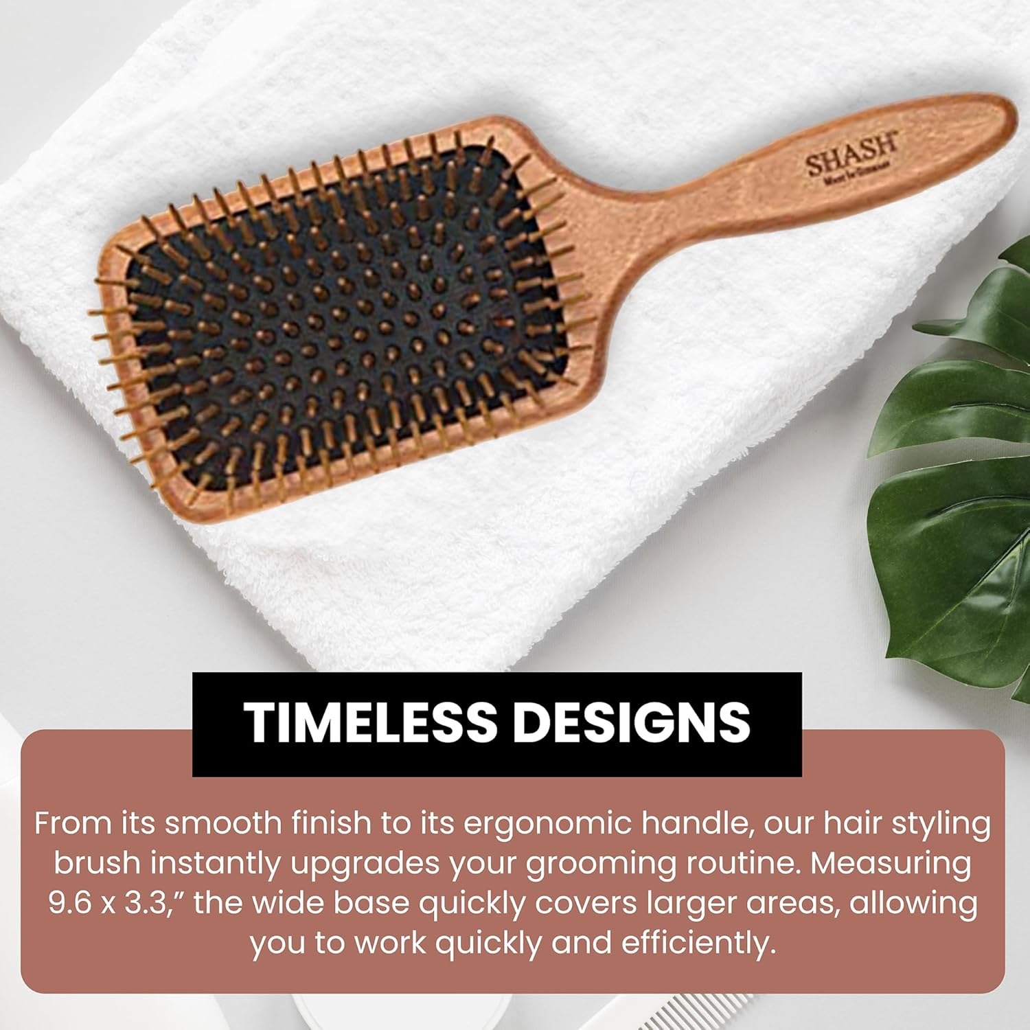 SHASH: Wooden Paddle Brush - The Tribalist