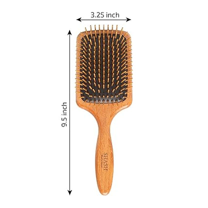 SHASH: Wooden Paddle Brush - The Tribalist