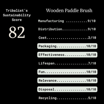 SHASH: Wooden Paddle Brush - The Tribalist