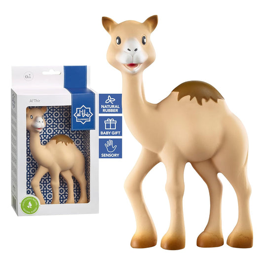 Sophie la girafe, Al'Thir The Camel Teether, Natural Rubber, Soothes Gums & Stimulates Senses - The Tribalist