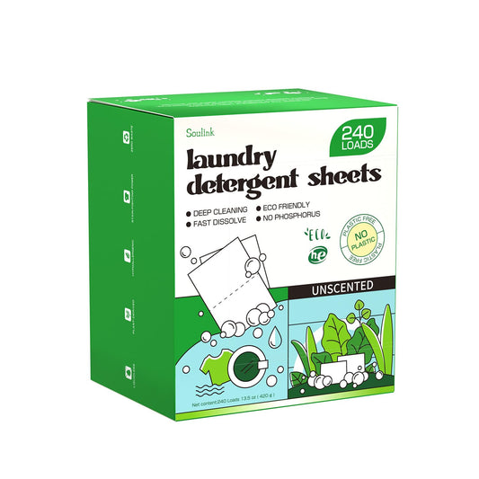 The Tribalist - Laundry Detergent Sheets, Unscented, Eco Friendly for Travel & Home - Safe for Sensitive Skin