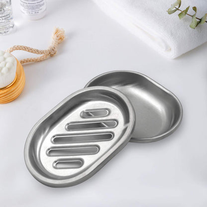 SPARRO: Double Layer Stainless Steel Soap Holder with Draining Tray - The Tribalist