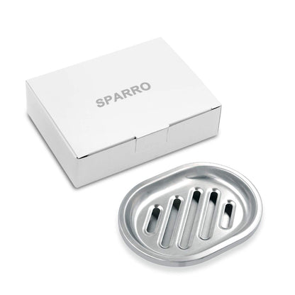 SPARRO: Double Layer Stainless Steel Soap Holder with Draining Tray - The Tribalist