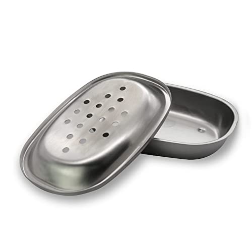 SPARRO: Double Layer Stainless Steel Soap Holder with Draining Tray - The Tribalist