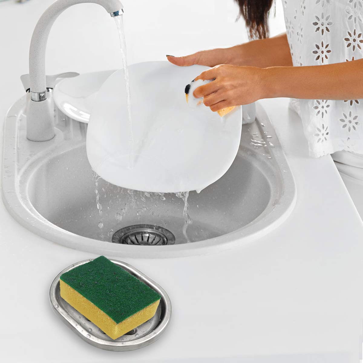 SPARRO: Double Layer Stainless Steel Soap Holder with Draining Tray - The Tribalist