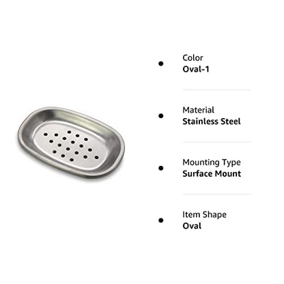 SPARRO: Double Layer Stainless Steel Soap Holder with Draining Tray - The Tribalist