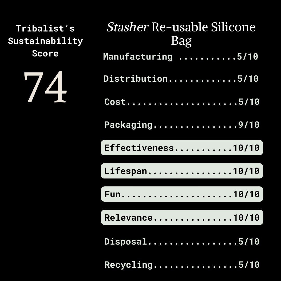 Stasher: Re - usable Silicone Bag - The Tribalist