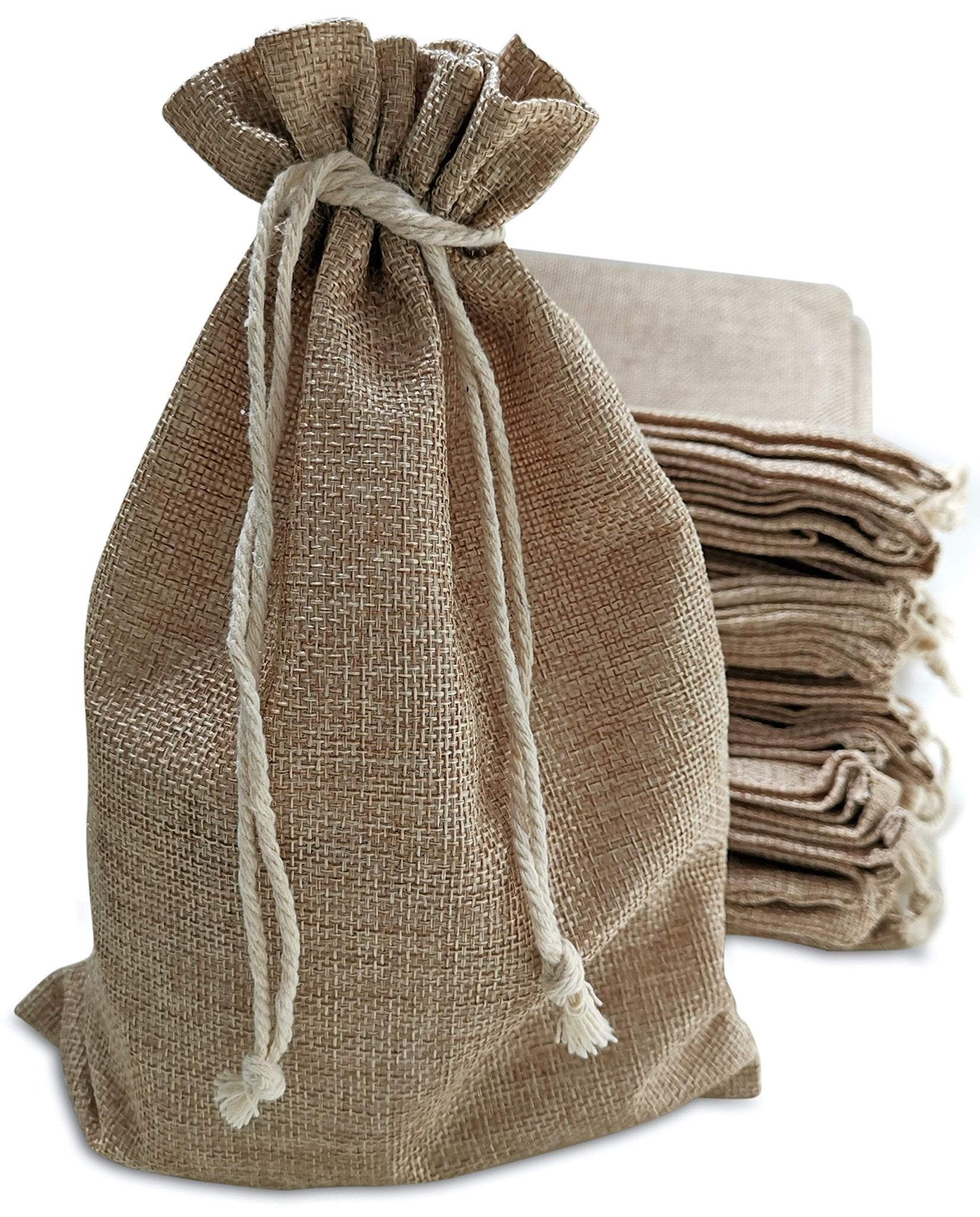 Supply Friend: Burlap Holiday Gift Bags with Drawstring - Great for Many Occasions - The Tribalist