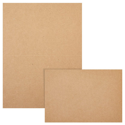 Sustainable Greetings: Kraft Paper Blank Cards and Envelopes - 4x6 inches (100 Pack) - The Tribalist