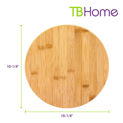 The Tribalist - TB Home: Acacia Wood Lazy Susan Organizer