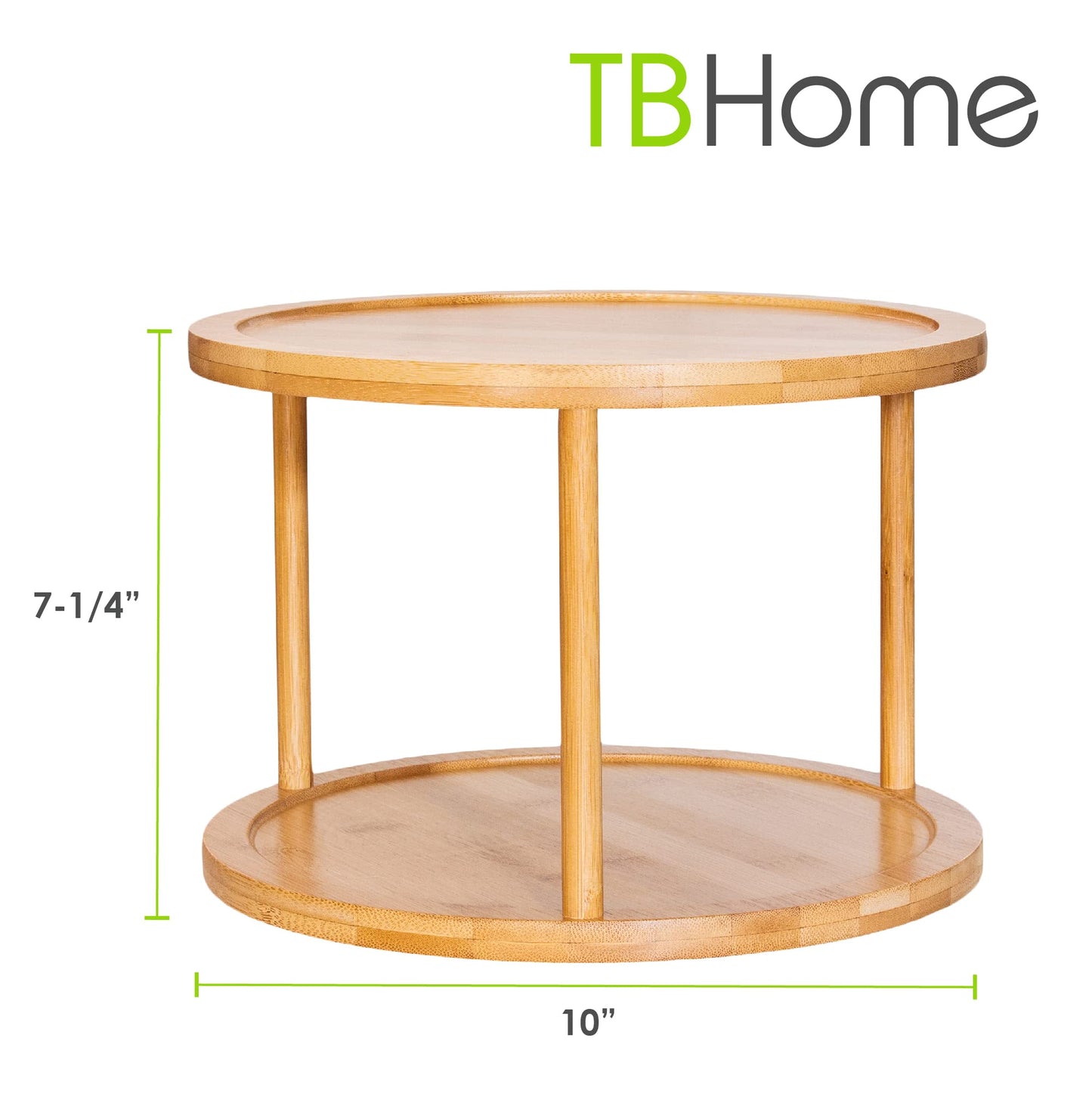 The Tribalist - TB Home: Acacia Wood Lazy Susan Organizer