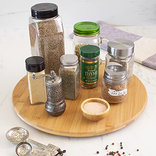 The Tribalist - TB Home: Acacia Wood Lazy Susan Organizer