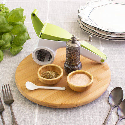 The Tribalist - TB Home: Acacia Wood Lazy Susan Organizer