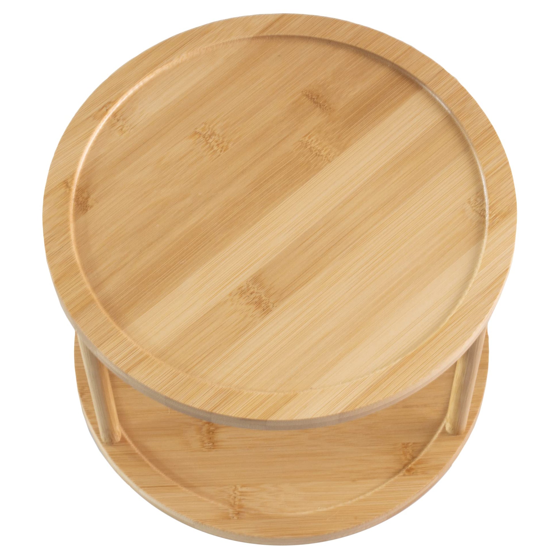 The Tribalist - TB Home: Acacia Wood Lazy Susan Organizer