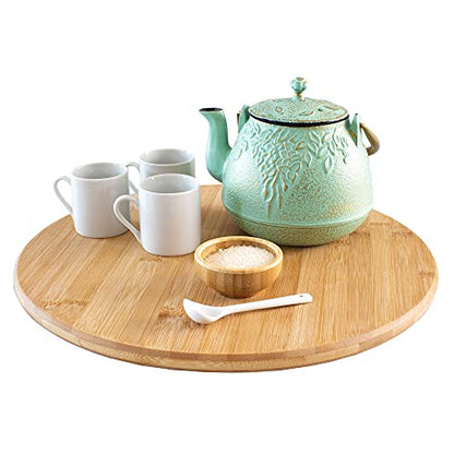 The Tribalist - TB Home: Acacia Wood Lazy Susan Organizer