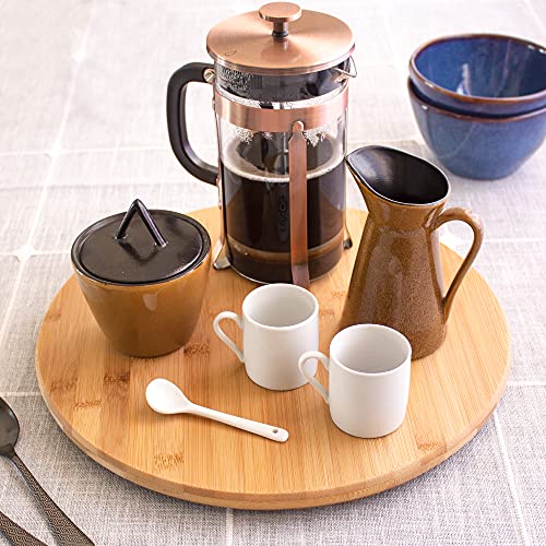 The Tribalist - TB Home: Acacia Wood Lazy Susan Organizer