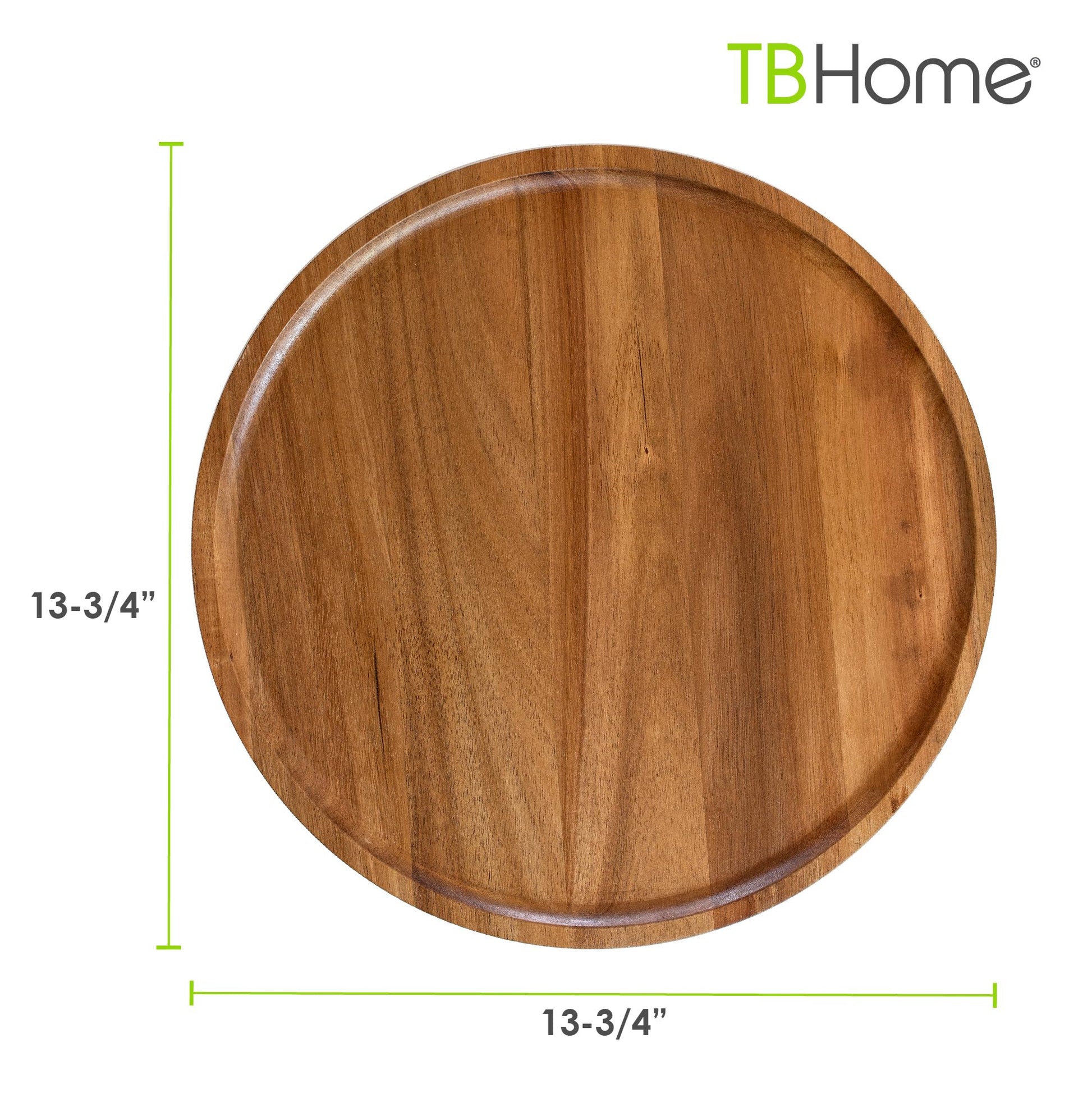 The Tribalist - TB Home: Acacia Wood Lazy Susan Organizer