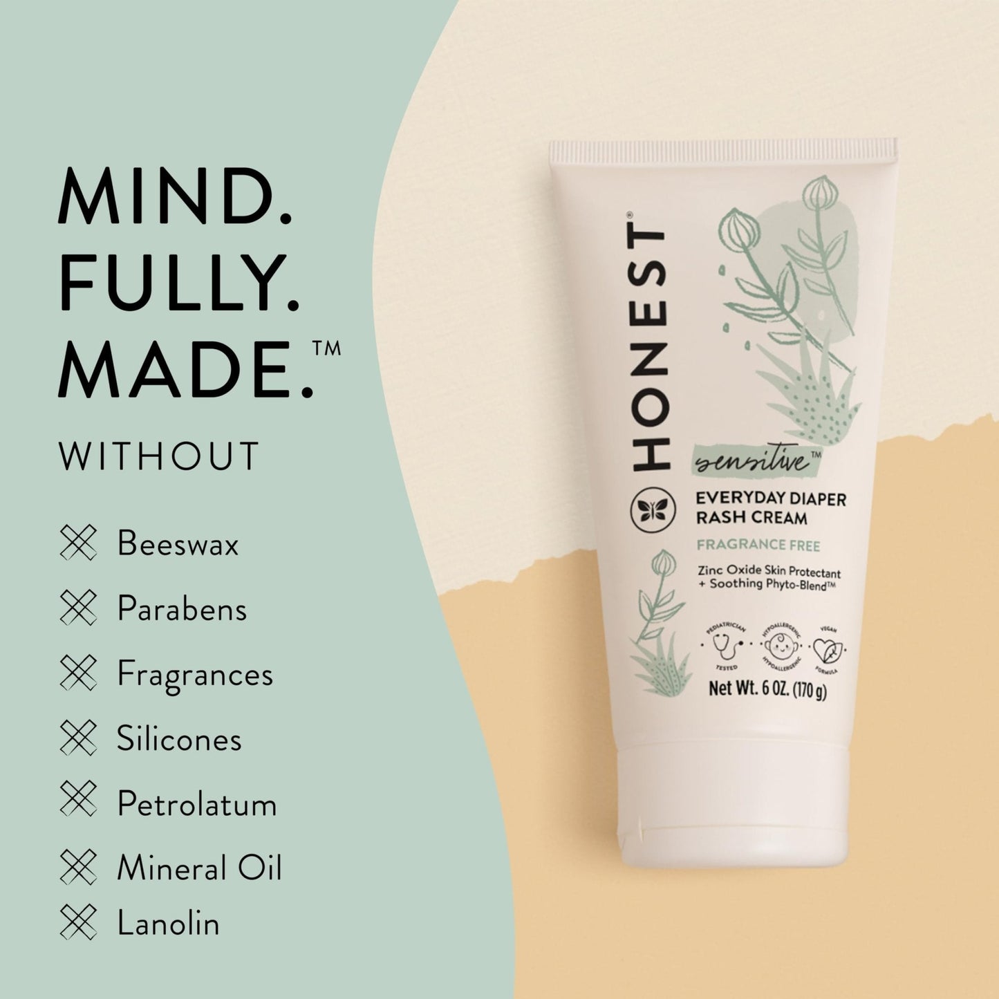 The Honest Company: Hypoallergenic Diaper Rash Cream - Moisturizing & Calming Zinc Oxide Ointment - The Tribalist