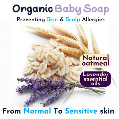 The Tribalist - Baby wash and Shampoo | Organic Baby Soap Bar | HYPOALLERGENIC Baby Bath Soap | Sensitive Skin