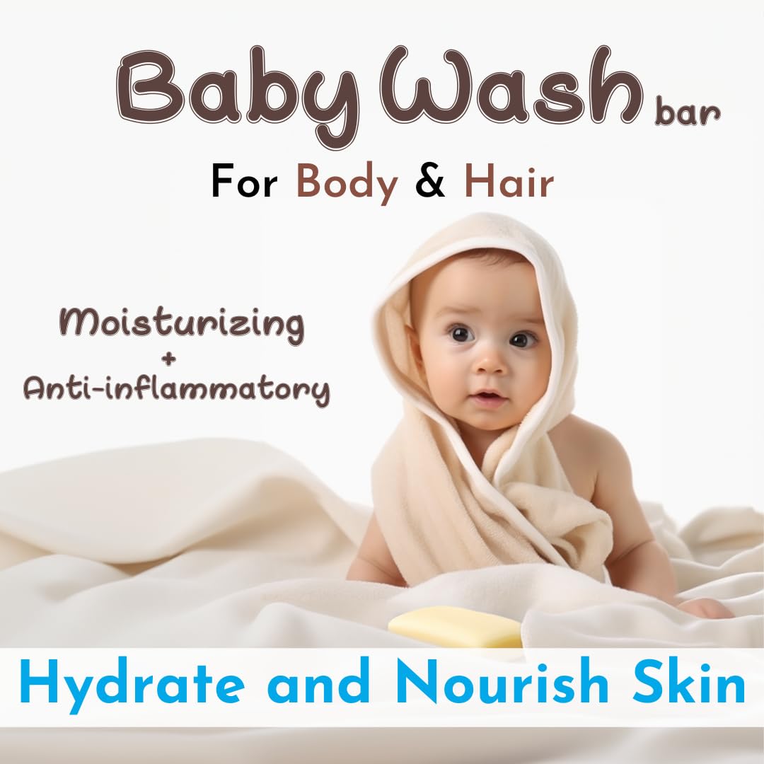 The Tribalist - Baby wash and Shampoo | Organic Baby Soap Bar | HYPOALLERGENIC Baby Bath Soap | Sensitive Skin