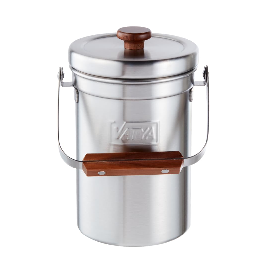 VATYA: Stainless Steel Kitchen Compost Bin - The Tribalist