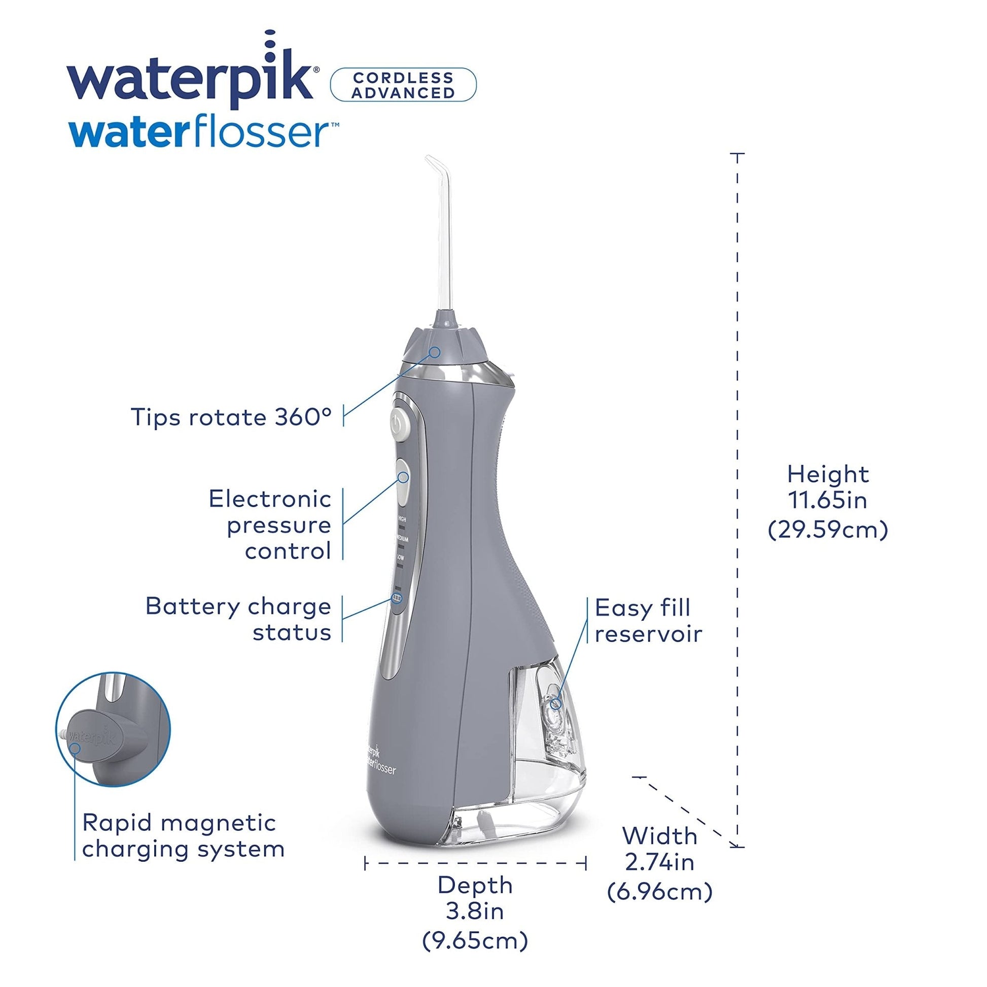 WaterPik: Cordless Advanced Portable Water Flosser - The Tribalist