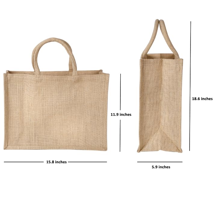 Yogi's Gift: Tote Bag with Handle - 100% Natural Jute Bag - The Tribalist