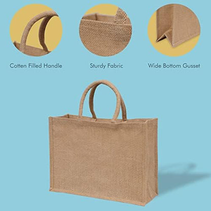 Yogi's Gift: Tote Bag with Handle - 100% Natural Jute Bag - The Tribalist