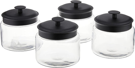 Anchor Hocking: Montana Jar with Black Lid (96 Oz) - The Tribalist